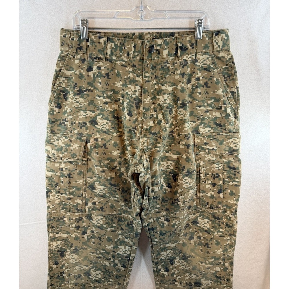 511 Tactical Pants Men Large Woodland Digital Camo Cargo 74003 Ripstop Knee Pads - Picture 1 of 10